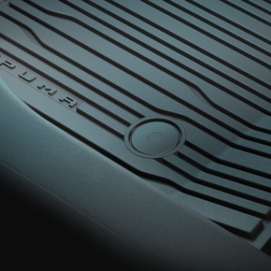 Talne preproge za vse vremenske razmere spredaj, črna, pladenj z dvignjenimi robovi